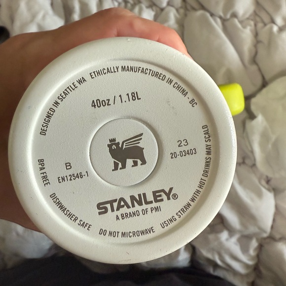 Stanley White Mug with Yellow Accent - Picture 2 of 3